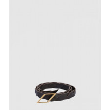 보테가베네타 땋은 송아지 가죽 벨트 620106