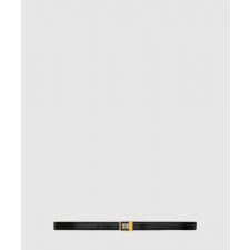 생로랑 유광 가죽 소재의 버클 슬림 벨트 777894