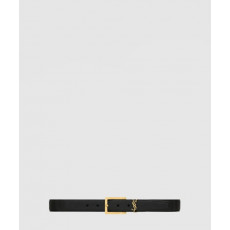 생로랑 그레인 램스킨 소재의 CASSANDRE 벨트 789588