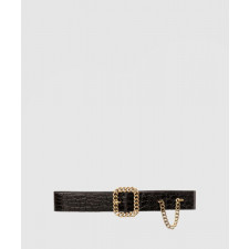 생로랑 사각 체인 버클 벨트 640575