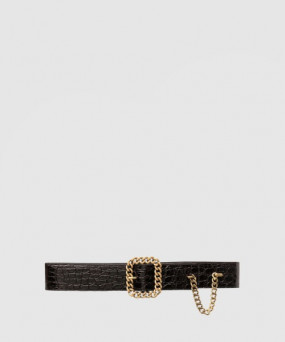 생로랑 사각 체인 버클 벨트 640575