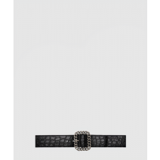 생로랑 악어 사각 체인 버클 벨트 640567