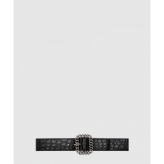 생로랑 악어 사각 체인 버클 벨트 640567