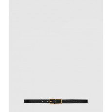 생로랑 크로커다일 엠보 가죽 더블 버클 협벨트 732557