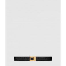 생로랑 악어 엠보 가죽 버클 협벨트 658518