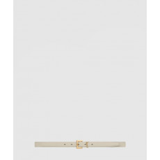 생로랑 래커 처리된 가죽 소재의 CASSANDRE 스퀘어 버클 장식 얇은 벨트 554465