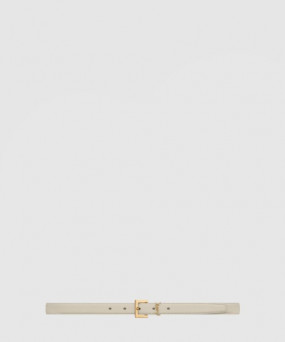 생로랑 래커 처리된 가죽 소재의 CASSANDRE 스퀘어 버클 장식 얇은 벨트 554465