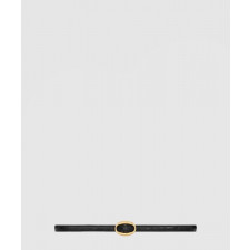 생로랑 크로커다일 오벌 버클 슬림 벨트 756959