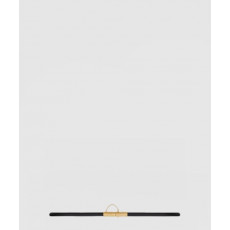 생로랑 부드러운 가죽 소재의 T-바 버클 벨트 756469