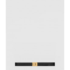 생로랑 부드러운 가죽 소재의 생 로랑 스퀘어 버클 벨트 733514