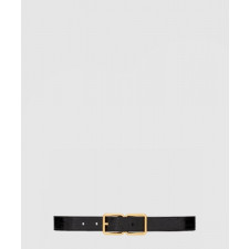 생로랑 크로커다일 엠보스드 가죽 소재의 더블 버클 벨트 6698651