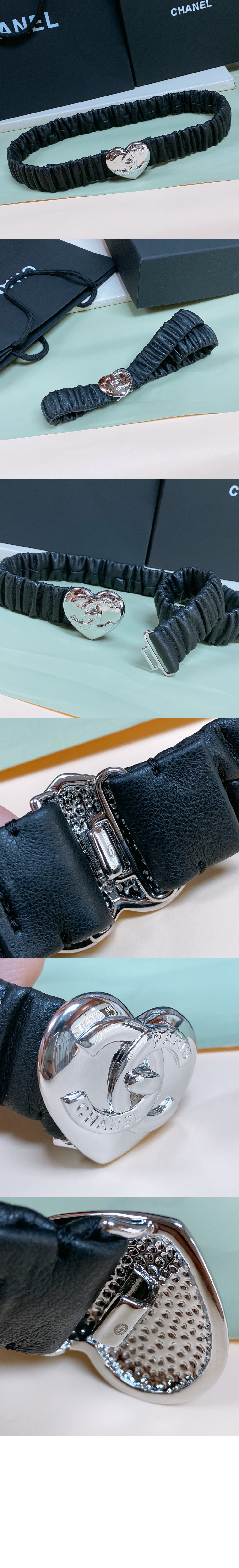 샤넬 양가죽 사랑장식 벨트 AA8552