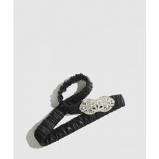 샤넬 램스킨 메탈 스트라스 벨트 AA9012