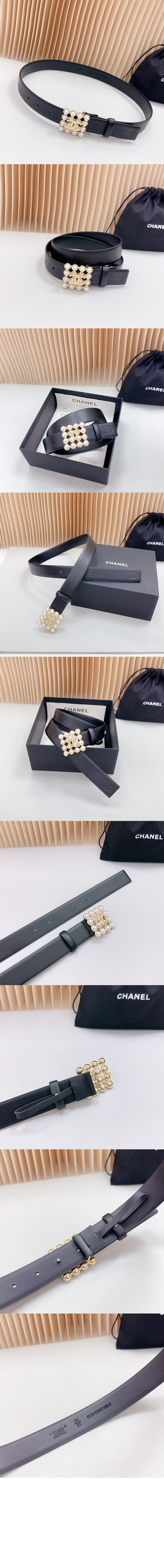 샤넬 로고핀 버클 벨트 AAA036