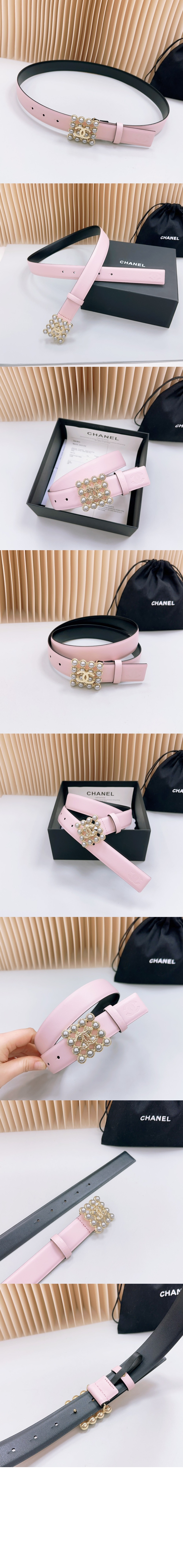 샤넬 로고핀 버클 벨트 AAA036
