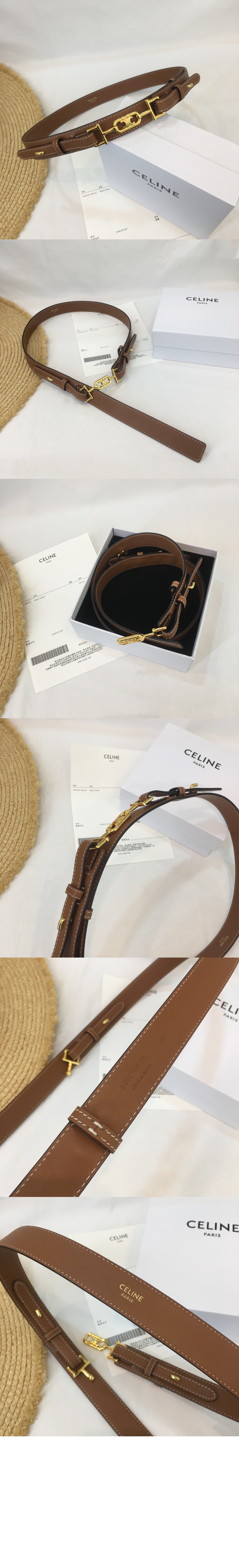 셀린느 카프스킨 벨트 45APF3