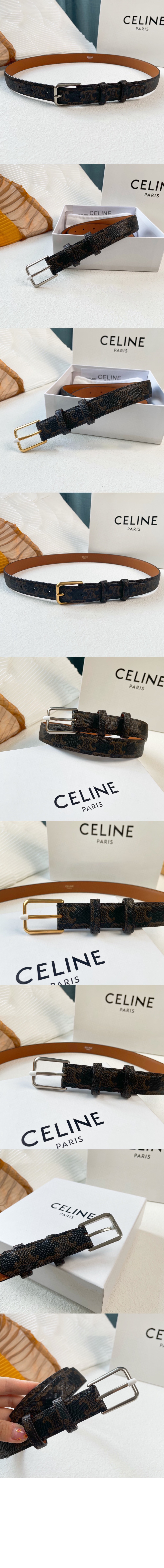 셀린느 트리오페 캔버스 벨트 45AQV2