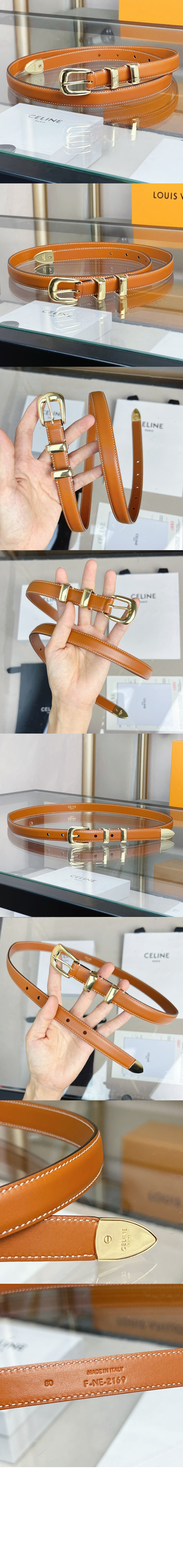 셀린느 카프스킨 벨트 45B273