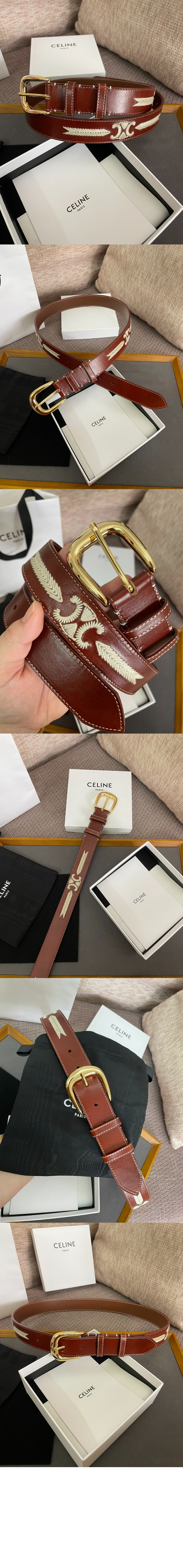 셀린느 라지 웨스턴 벨트 45BBM3