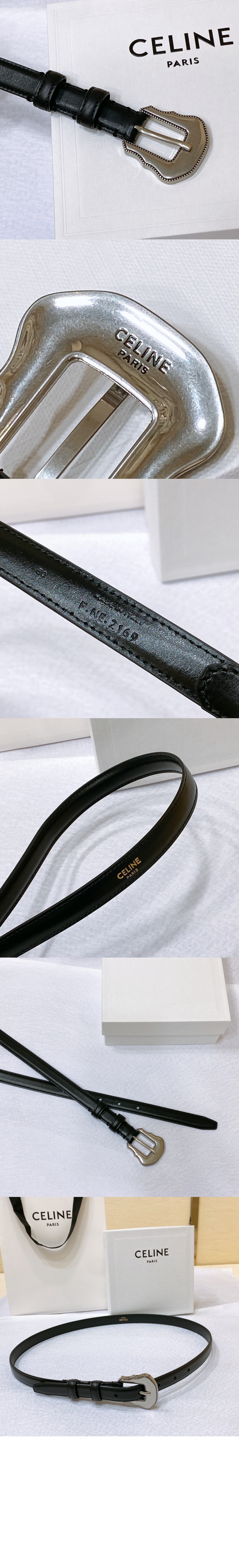 셀린느 토리옹 레더 벨트 45BFZ3