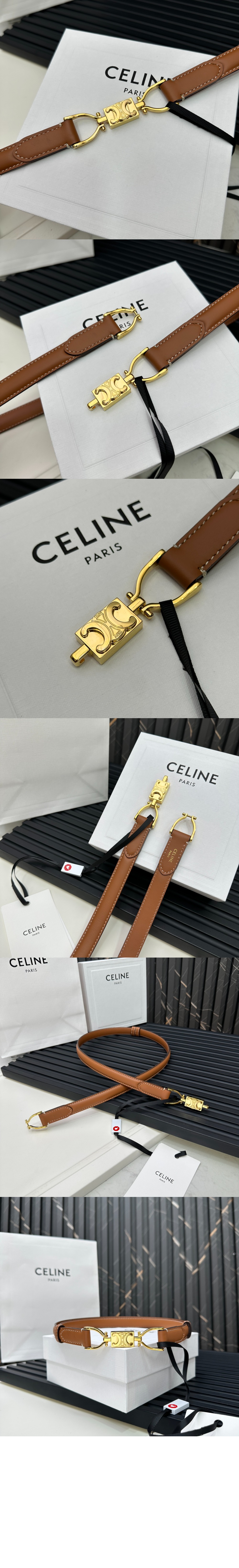 셀린느 스몰 블록 트리옹프 벨트 45APH3