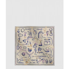 에르메스 Inventaire Poetique pour un Conte Sellier 스카프 90