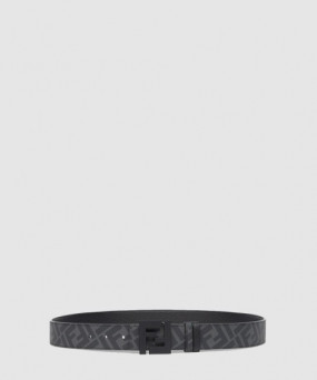 펜디 FF 블랙 가죽 리버서블 벨트 7C043