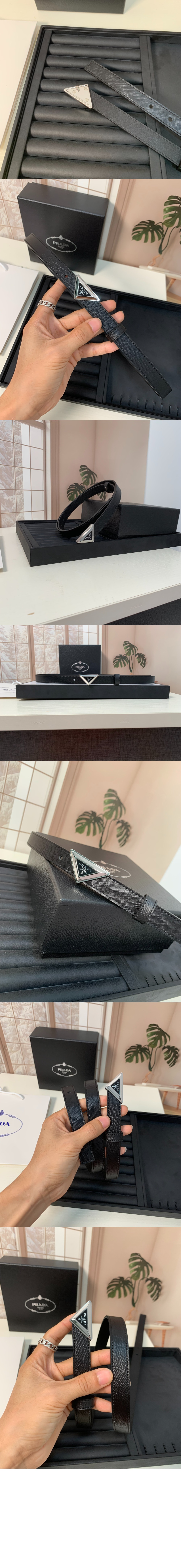 프라다 사피아노 가죽 벨트 1CC522