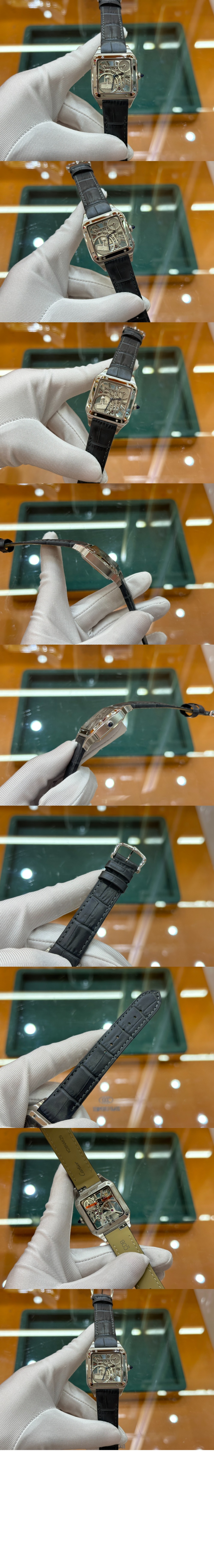 까르띠에 산토스 뒤몽 스켈레톤 31 WHSA0032