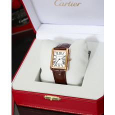 까르띠에 탱크루이 로즈골드 워치