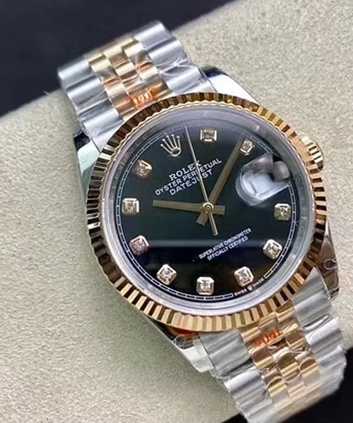 롤렉스 데이저스트 41mm 검판 10P 옐로우골드 콤비