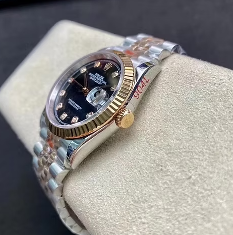 롤렉스 데이저스트 41mm 검판 10P 옐로우골드 콤비