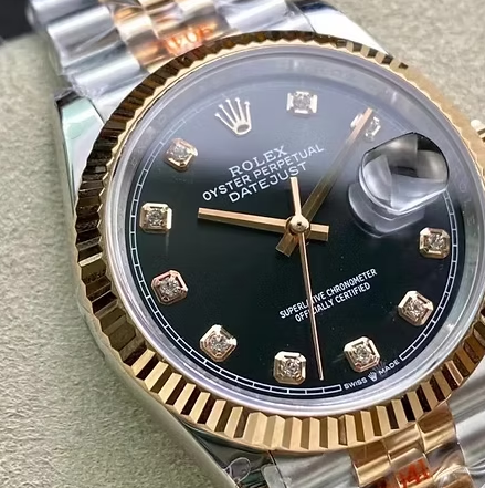 롤렉스 데이저스트 41mm 검판 10P 옐로우골드 콤비