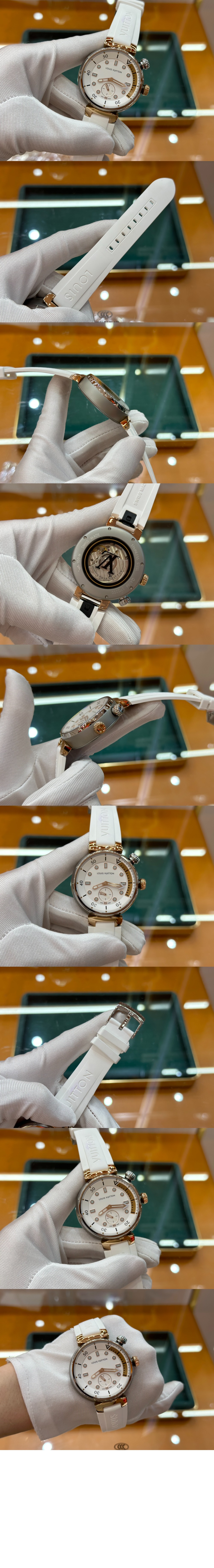 루이비통 땅부르 스트리트 다이버, 쿼츠 39.5 QA166A