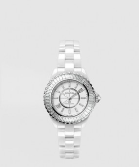 샤넬 J12 바게트 다이아몬드 베젤 워치 12.2 33 H7430