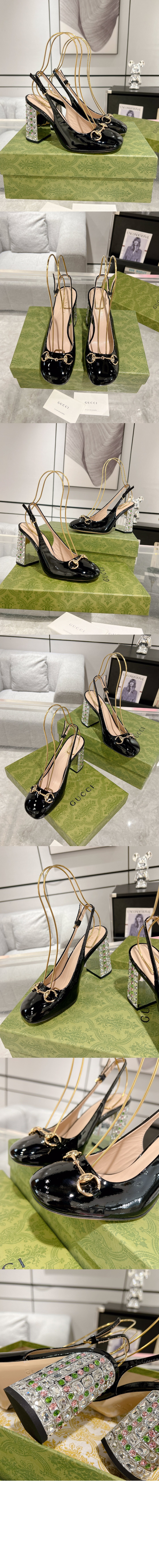 구찌 크리스탈 펌프스 795984