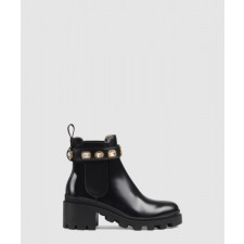 구찌 벨트 레더 앵클 부츠 550036