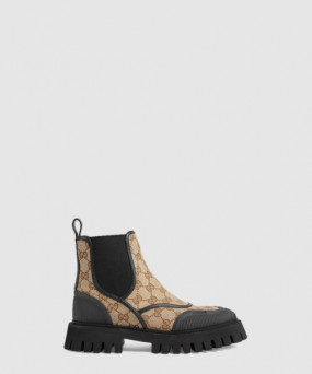 구찌 GG 캔버스 앵클 부츠 751711