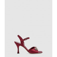 구찌 크리스탈 호스빗 장식이 있는 샌들 834342