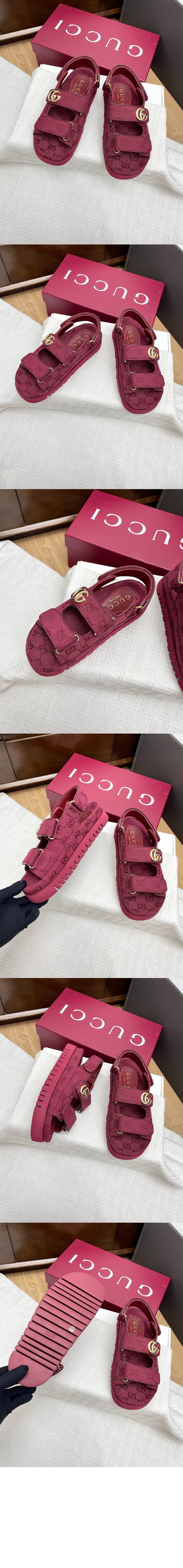 구찌 더블 G 샌들 816630