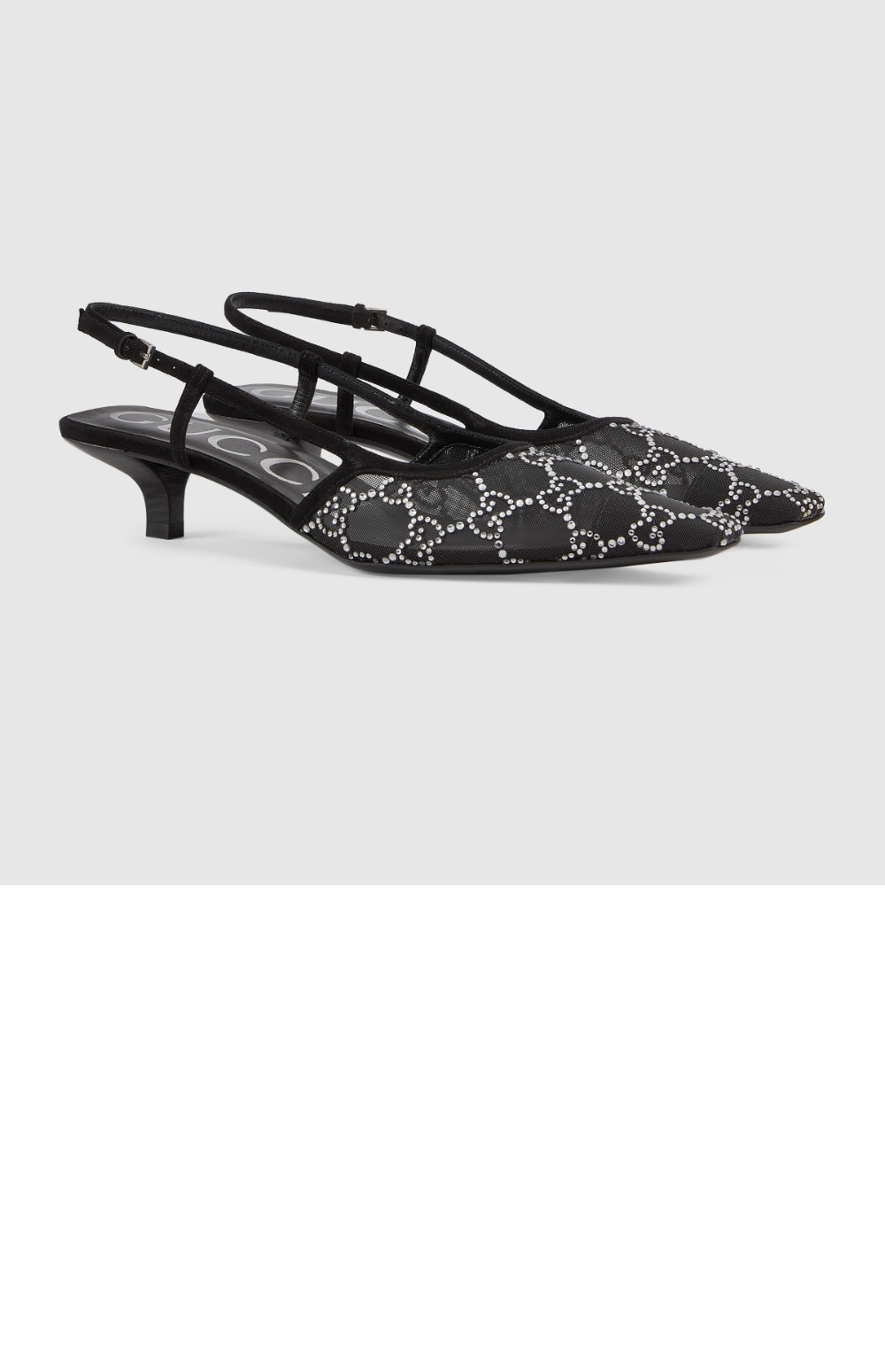 구찌 GG 스트랩 힐 675829