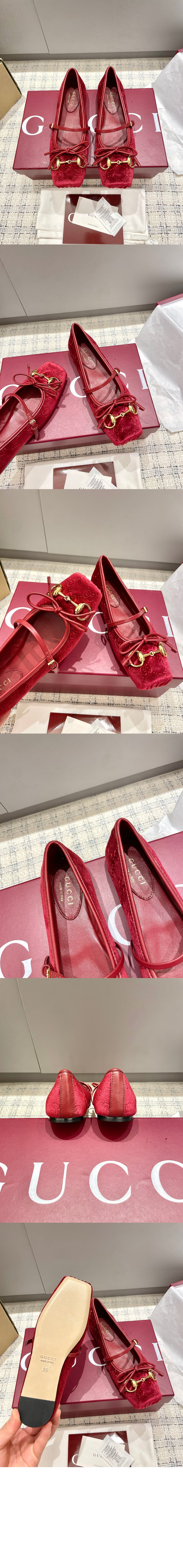 구찌 홀스빗 플랫 슈즈 814413