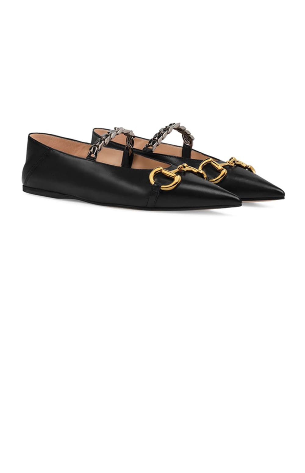 구찌 홀스빗 레더 플랫슈즈 621161