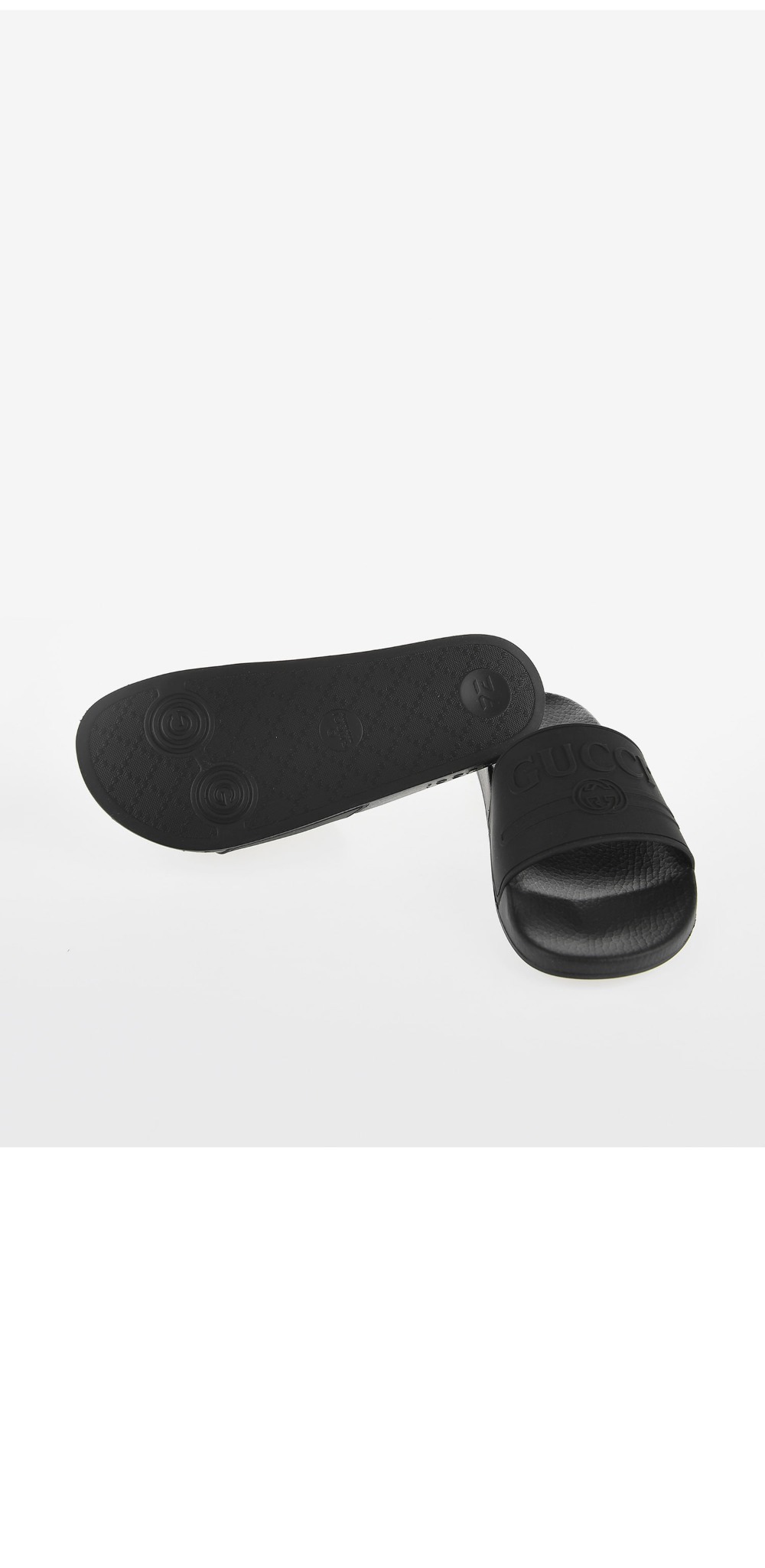 구찌 로고 슬라이드 고무 522887