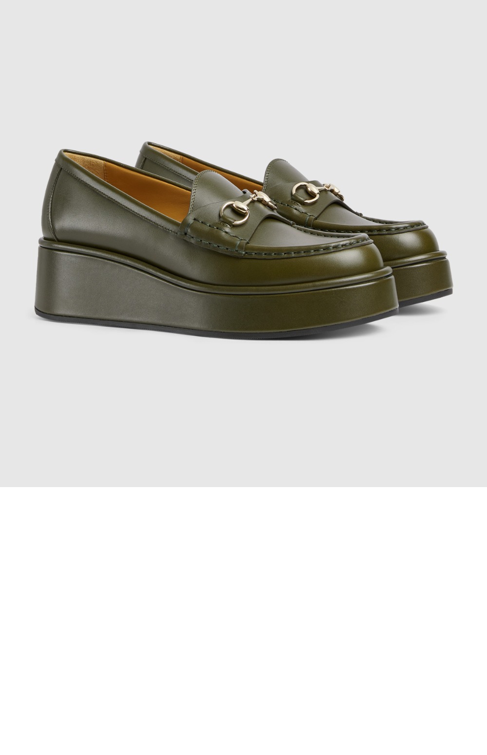 구찌 홀스빗 웨지 힐 로퍼 794317