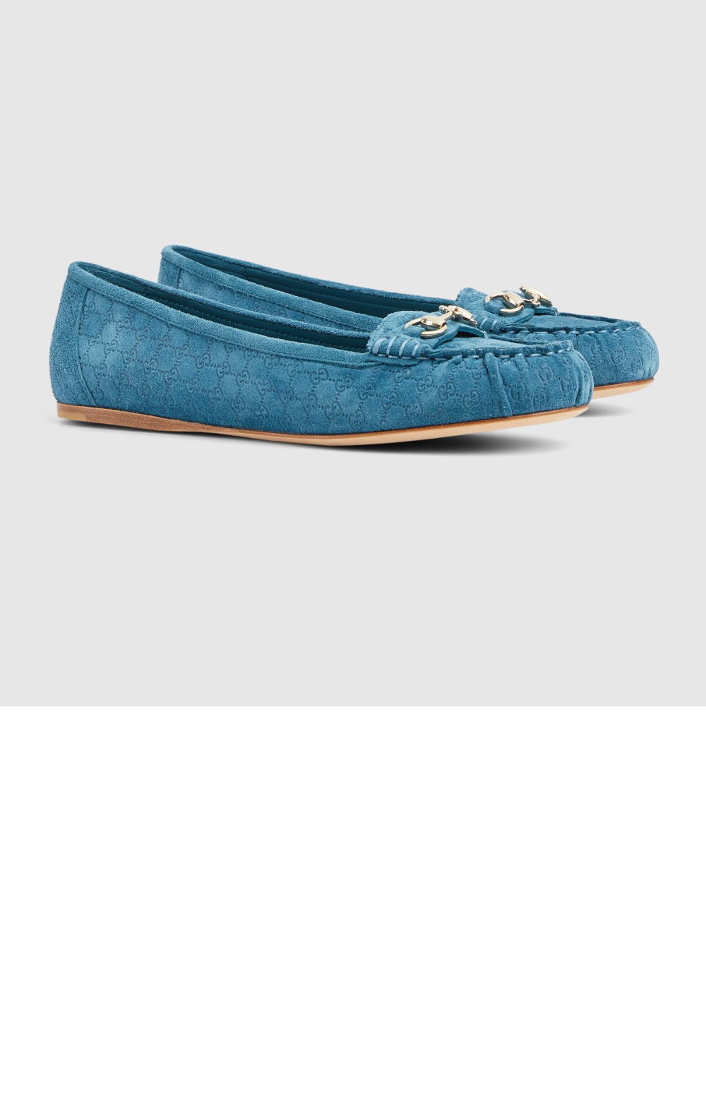 구찌 말빗이 달린 플랫 발레 신발 814895