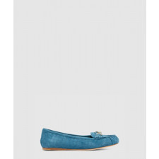 구찌 말빗이 달린 플랫 발레 신발 814895