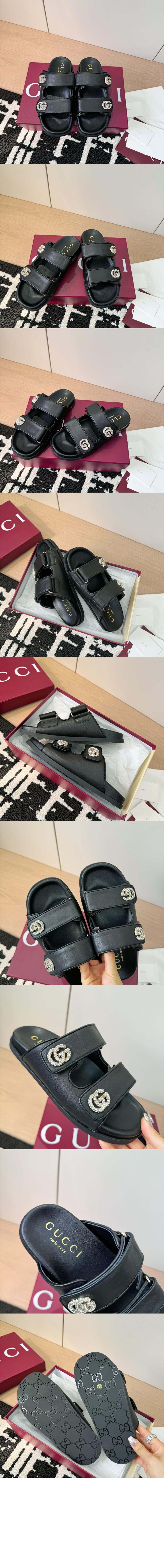 구찌 더블 G 샌들 816633