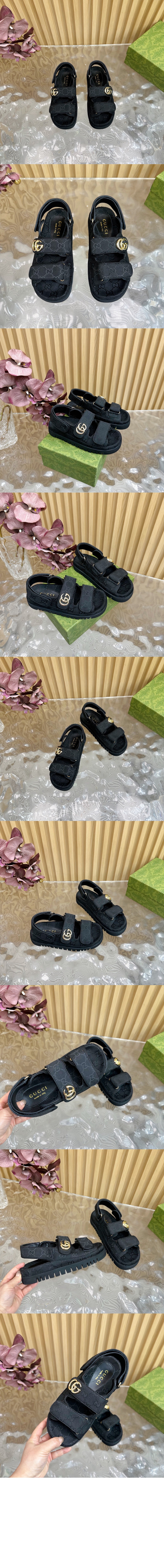 구찌 더블 G 샌들 816630