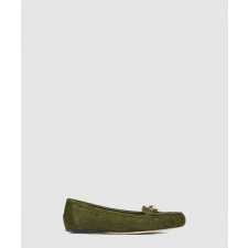 구찌 홀스빗이 있는 플랫 발레 슈즈 814895